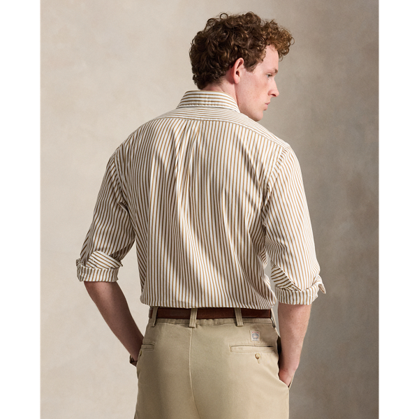 Custom Fit Striped Poplin Shirt