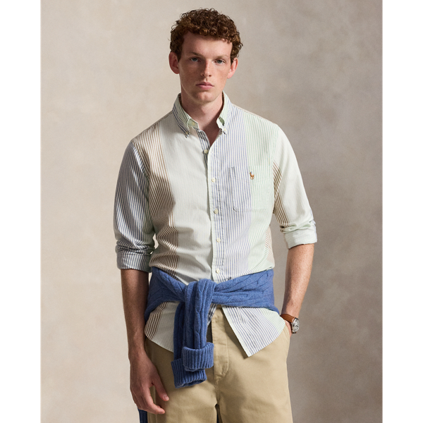 Custom Fit Striped Oxford Shirt