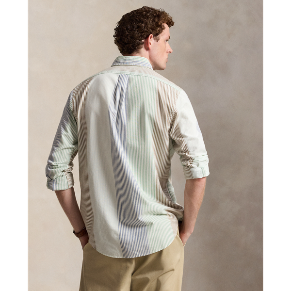 Custom Fit Striped Oxford Shirt