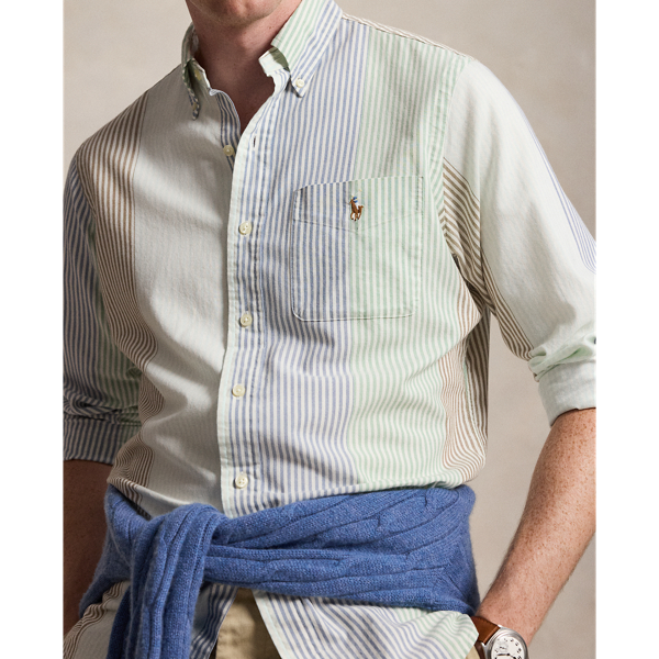 Custom Fit Striped Oxford Shirt