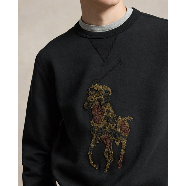 Camo Big Pony Double-Knit Sweatshirt