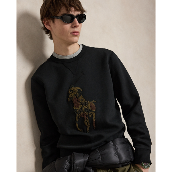 Camo Big Pony Double-Knit Sweatshirt
