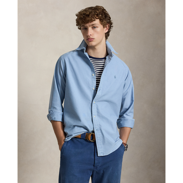 Custom Fit Garment-Dyed Oxford Shirt