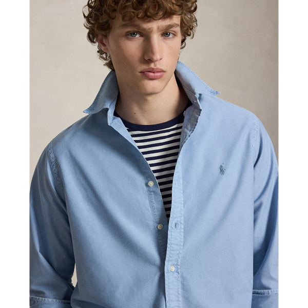 Custom Fit Garment-Dyed Oxford Shirt