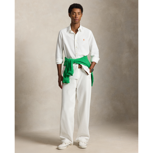 White Classic Fit Oxford Shirt Polo Ralph Lauren 4
