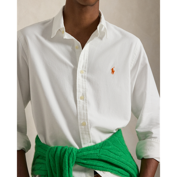 White Classic Fit Oxford Shirt Polo Ralph Lauren 6