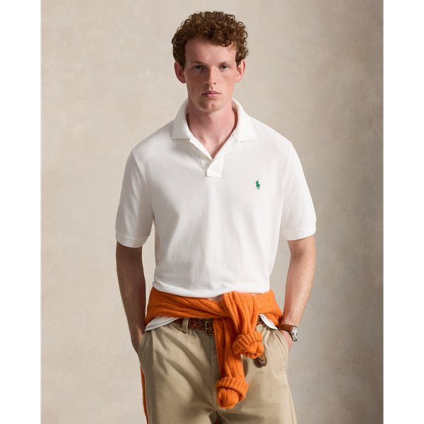 Polo en coton piqu&eacute; coupe classique 