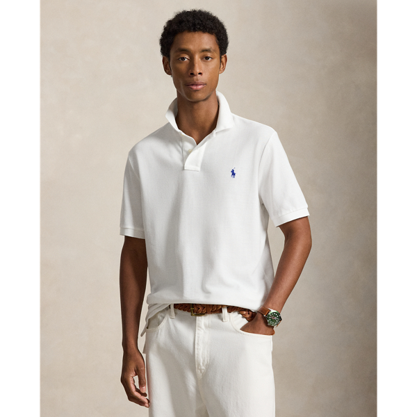 Polo Ralph Lauren クラシック フィット メッシュ ポロシャツ ホワイト 1