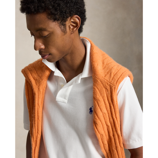 Polo Ralph Lauren クラシック フィット メッシュ ポロシャツ ホワイト 6