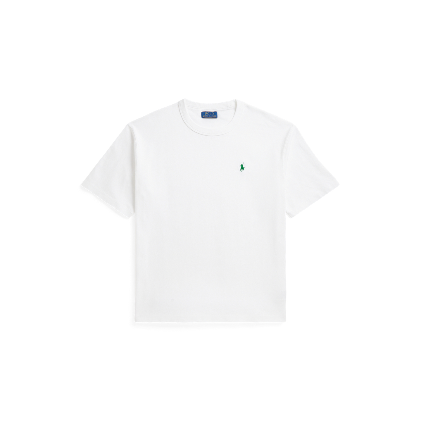 Мужская футболка Ralph Lauren Relaxed Fit Jersey, цвет: Белый / Зелёный — фото 5
