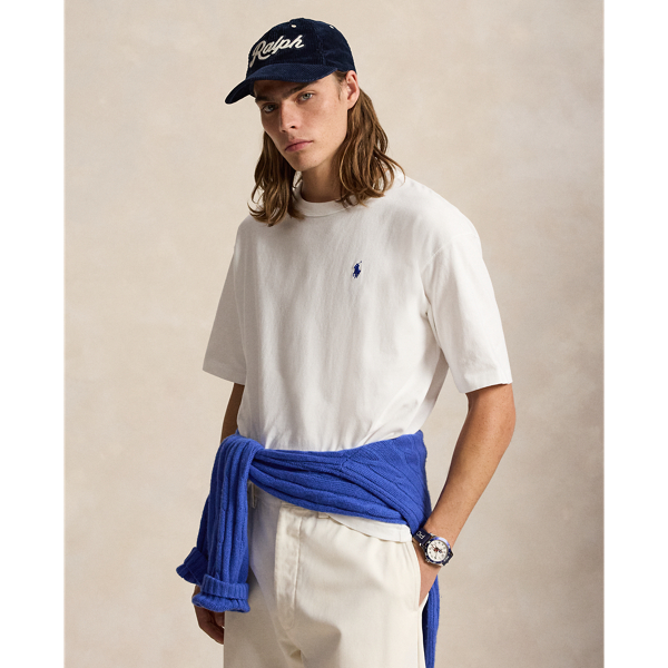 White/c7382 Relaxed Fit Jersey T-Shirt Polo Ralph Lauren 1