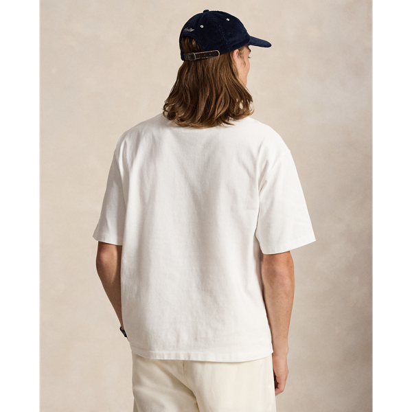 White/c7382 Relaxed Fit Jersey T-Shirt Polo Ralph Lauren 5