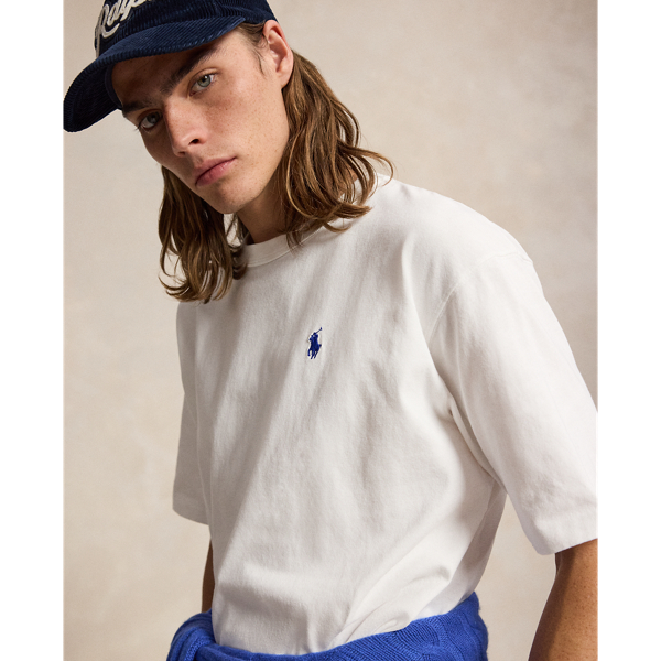 White/c7382 Relaxed Fit Jersey T-Shirt Polo Ralph Lauren 6