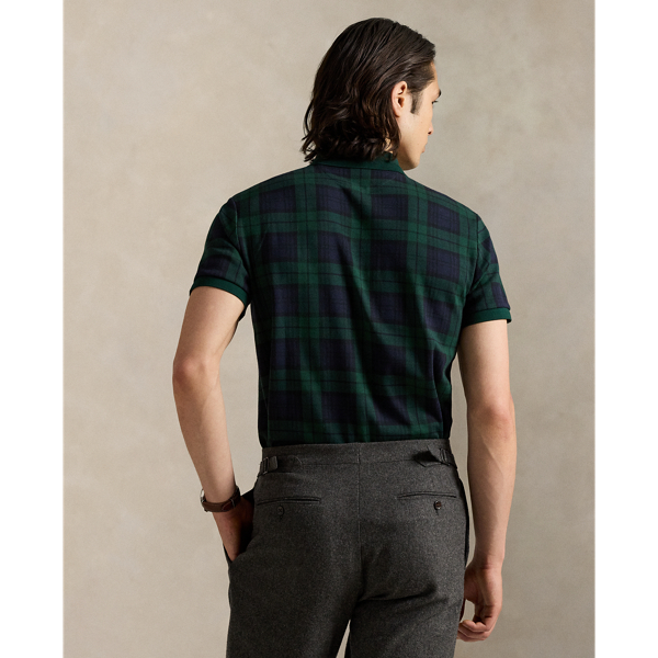 Classic Fit Plaid Jacquard Polo Shirt display picture 2