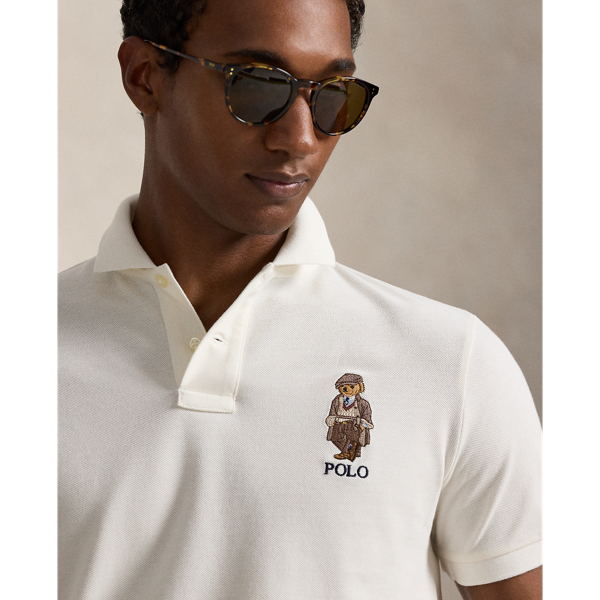 Custom-Slim-Fit Poloshirt mit Polo Bear