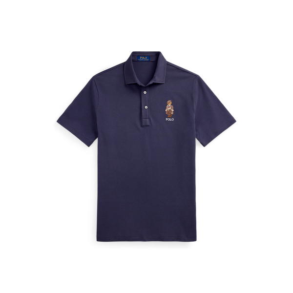Custom Slim Polo Bear Mesh Polo Shirt for Men | Ralph Lauren® LB