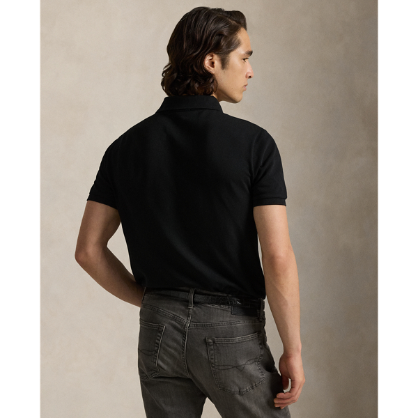 ポロラルフローレン 新品タグ付きポロシャツ カスタムスリムフィット 黒 S POLO RALPH LAUREN ポロシャツ カスタム スリム フィット