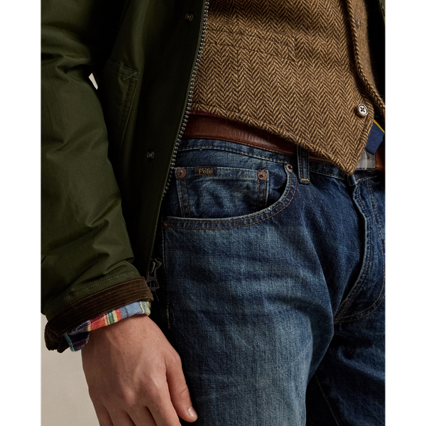 Varick Slim Straight Distressed Jean