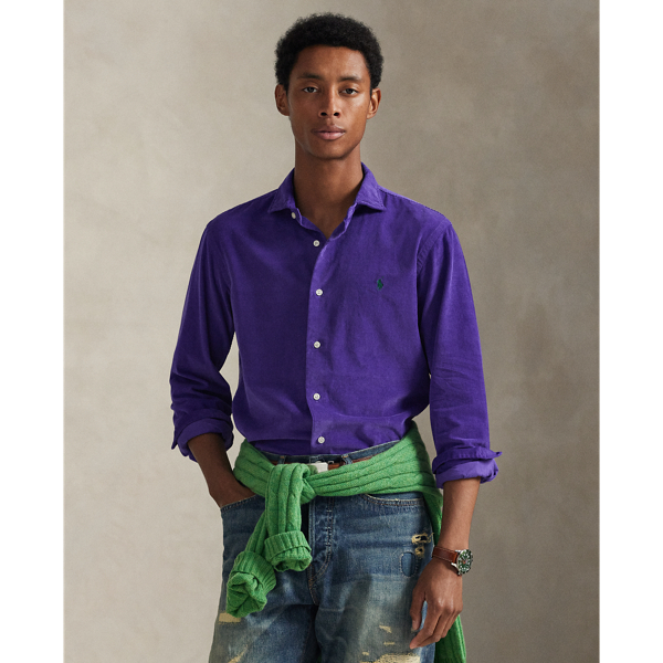 Chemise Custom Fit en velours côtelé