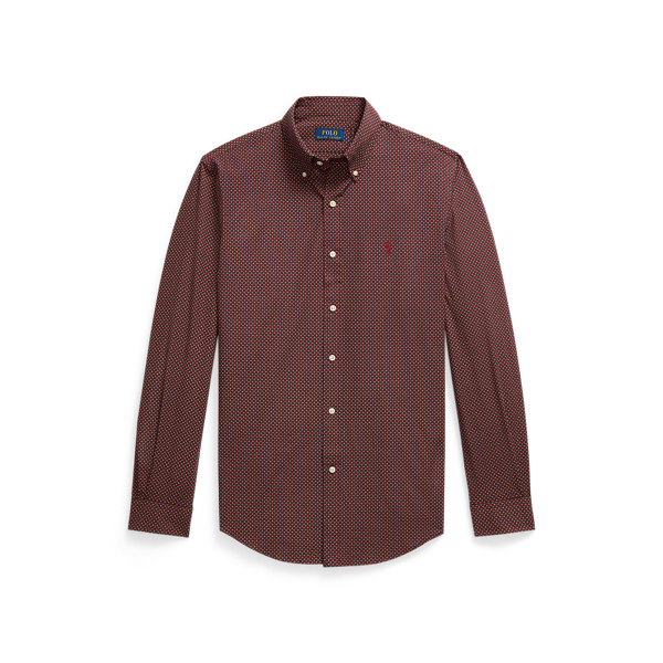 Custom Fit Foulard Stretch Poplin Shirt