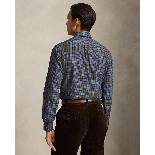 Custom Fit Plaid Twill Shirt