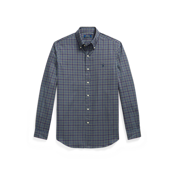 Custom Fit Plaid Twill Shirt