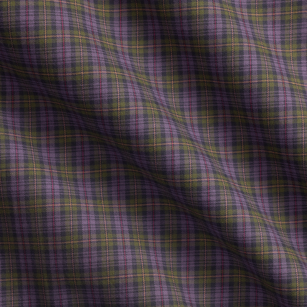 Kariertes Custom-Fit-Hemd aus Twill Polo Ralph Lauren in Olivgr&uuml;n/Lavendel multi 7