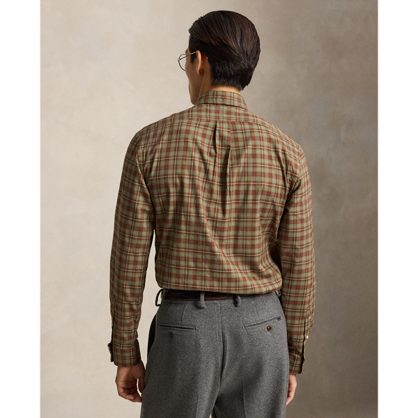Camisa de sarja axadrezada Custom fit