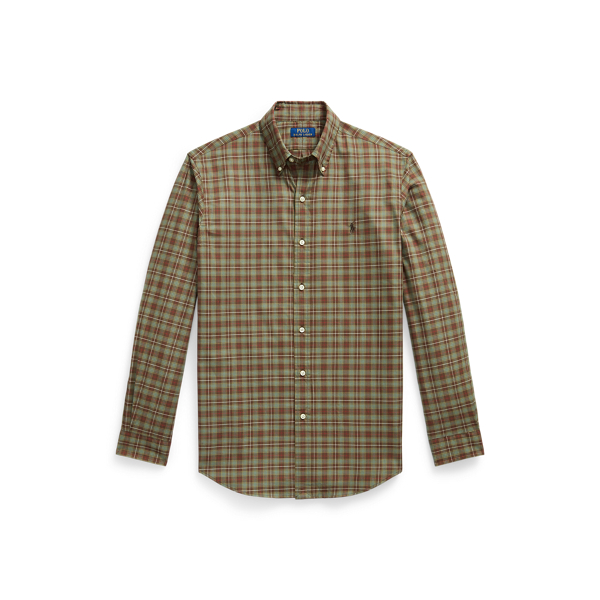 Camicia in twill scozzese Custom-Fit