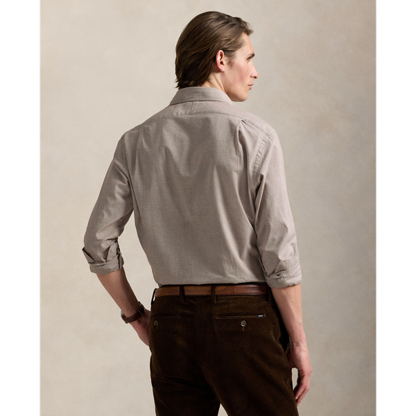 Custom Fit Houndstooth Twill Shirt