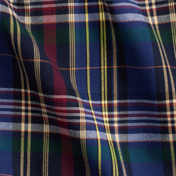 Custom Fit Plaid Oxford Shirt