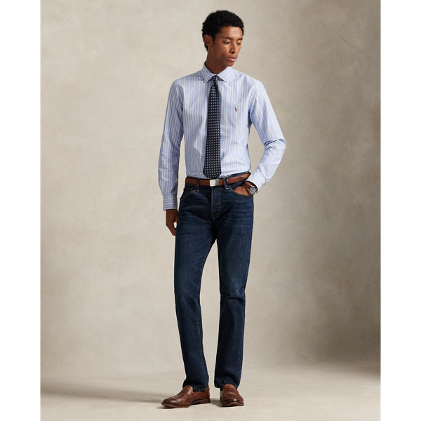 Custom Fit Striped Oxford Shirt