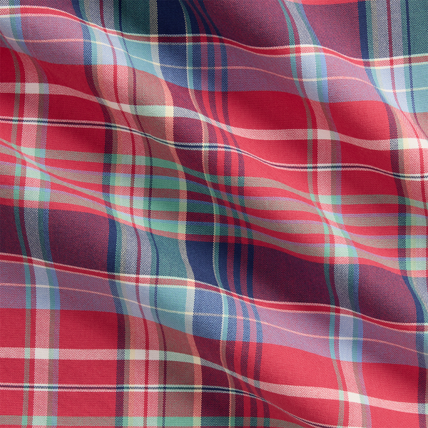 Custom Fit Plaid Oxford Shirt