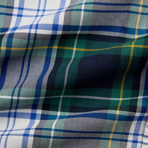 Custom Fit Plaid Oxford Shirt