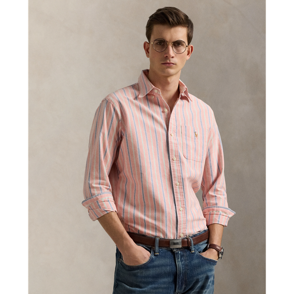 Custom Fit Striped Oxford Shirt