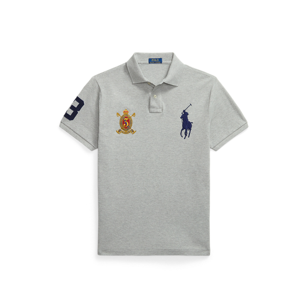 Polo Big Pony en piqué Custom Slim Fit