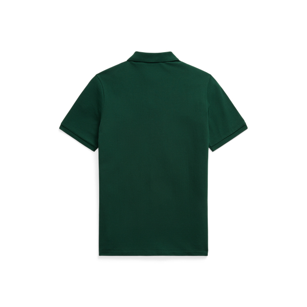 Classic Fit Letterman Mesh Polo Shirt