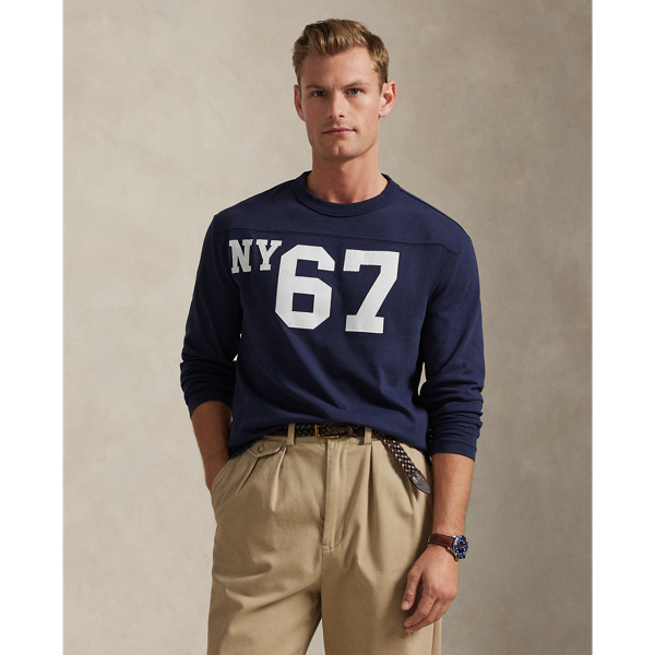 Classic-Fit Jersey-T-Shirt mit Grafik