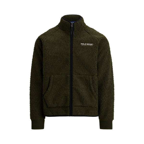 Jacke Polo Sport aus hochflorigem Fleece