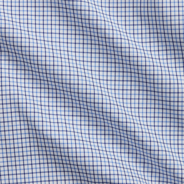Custom Fit Checked Poplin Shirt