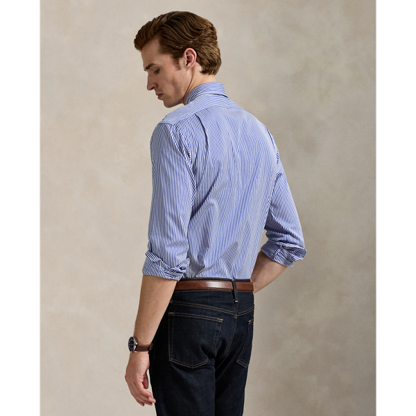 Custom Fit Striped Poplin Shirt
