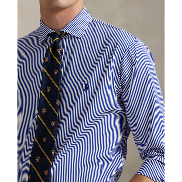 Custom Fit Striped Poplin Shirt