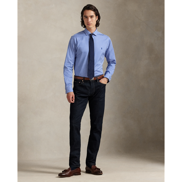 Custom Fit Striped Poplin Shirt