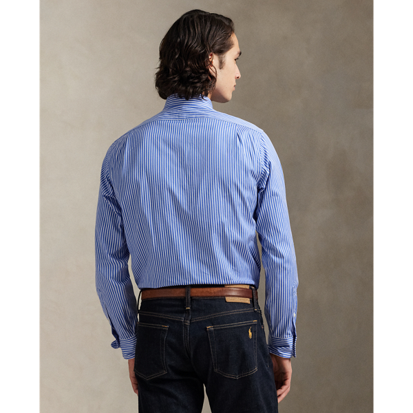 Custom Fit Striped Poplin Shirt