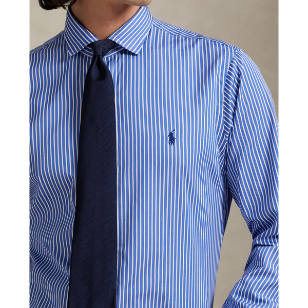 Custom Fit Striped Poplin Shirt