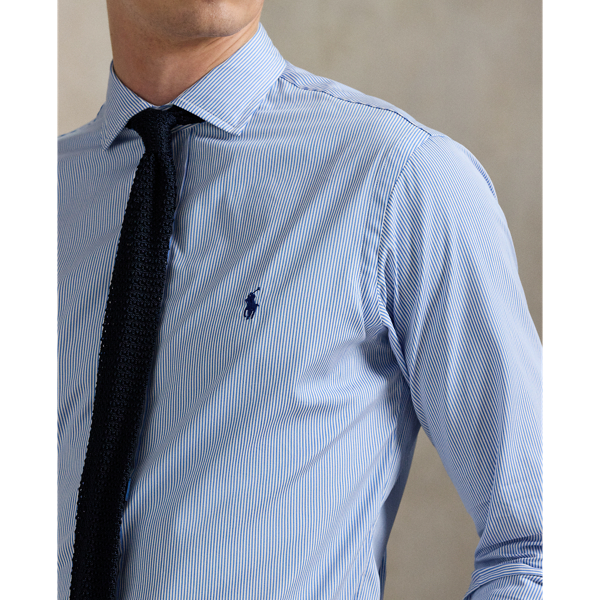 Custom Fit Striped Poplin Shirt