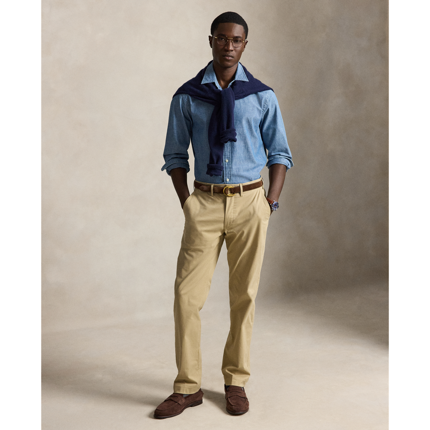 Мужские брюки Polo Ralph Lauren Norwich Straight Fit Performance, цвет: Хаки — фото 4