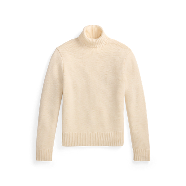 Suede-Patch Wool-Cashmere Sweater Polo Ralph Lauren 1
