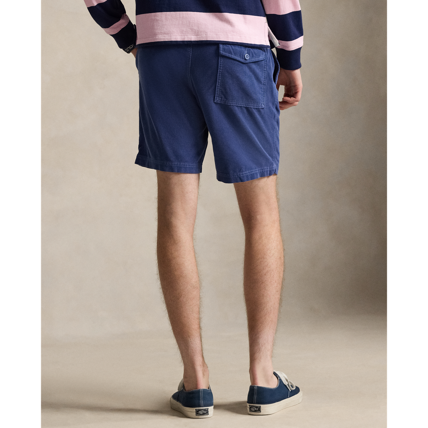 Шорты Ralph Lauren 8-Inch Classic Fit Corduroy Short, цвет: Королевский синий — фото 2