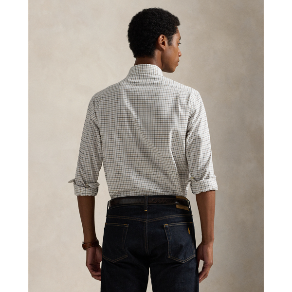 White Khaki Multi Classic Fit Tattersall Twill Shirt Polo Ralph Lauren 5